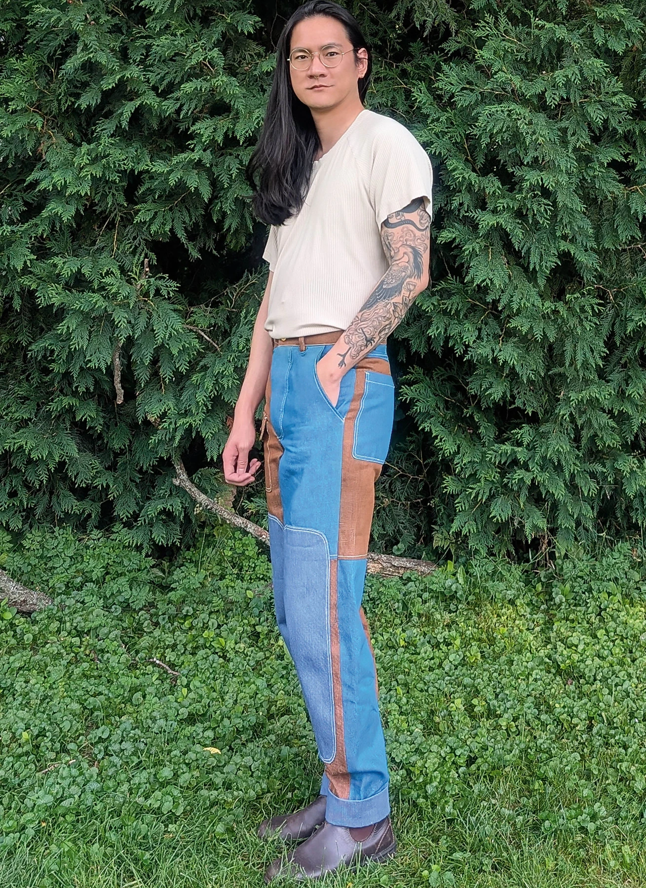 Know Me Sewing Pattern Men's Patched Pants by Donny Q 3 Know Me Sewing Pattern Men's Patched Pants by Donny Q