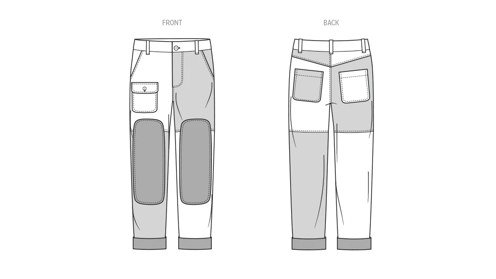 Know Me Sewing Pattern Men's Patched Pants by Donny Q 6 Know Me Sewing Pattern Men's Patched Pants by Donny Q