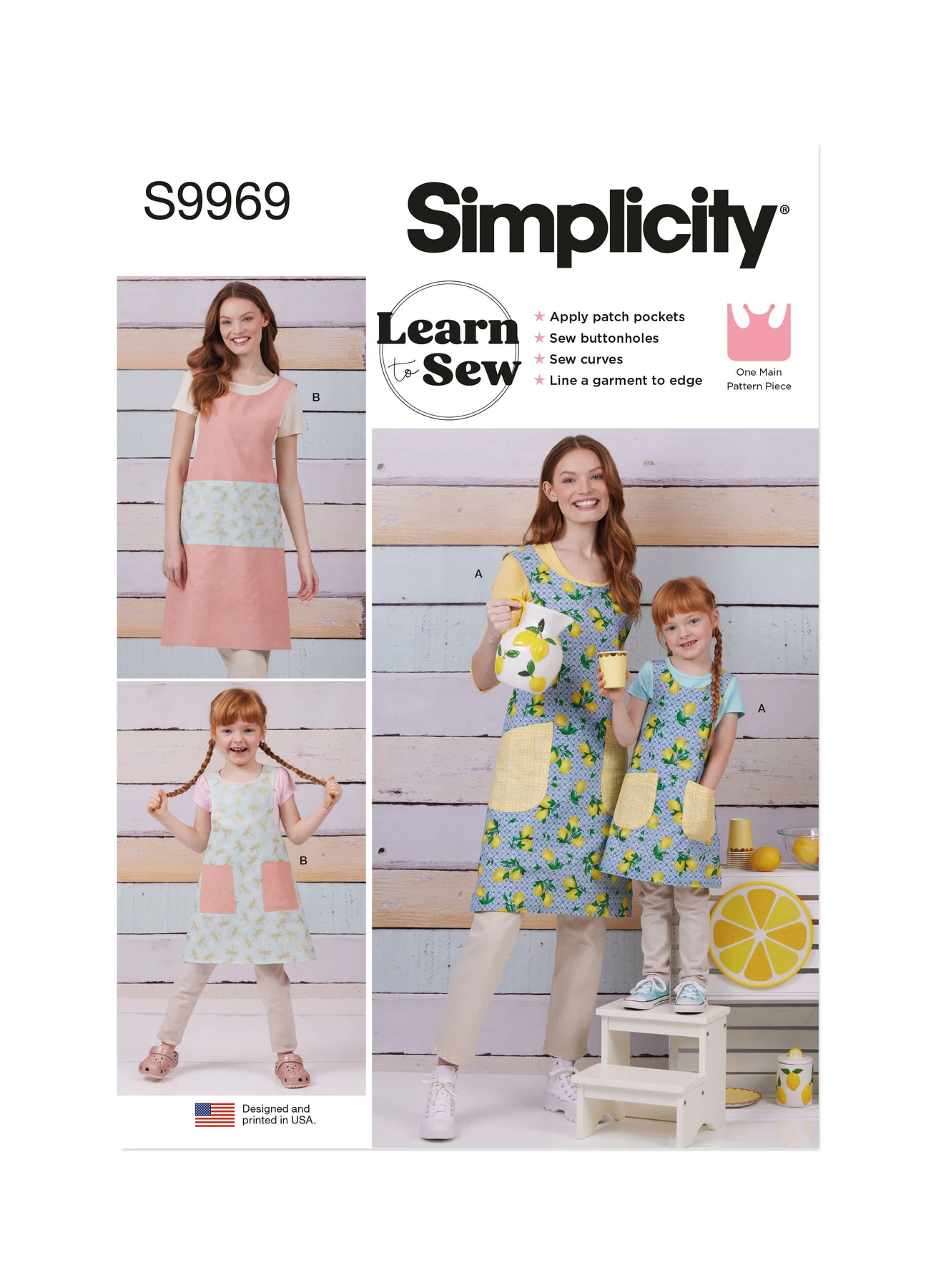 Simplicity Sewing Pattern Children's and Misses' Reversible Aprons (PDF) 1 Simplicity Sewing Pattern Children's and Misses' Reversible Aprons (PDF)