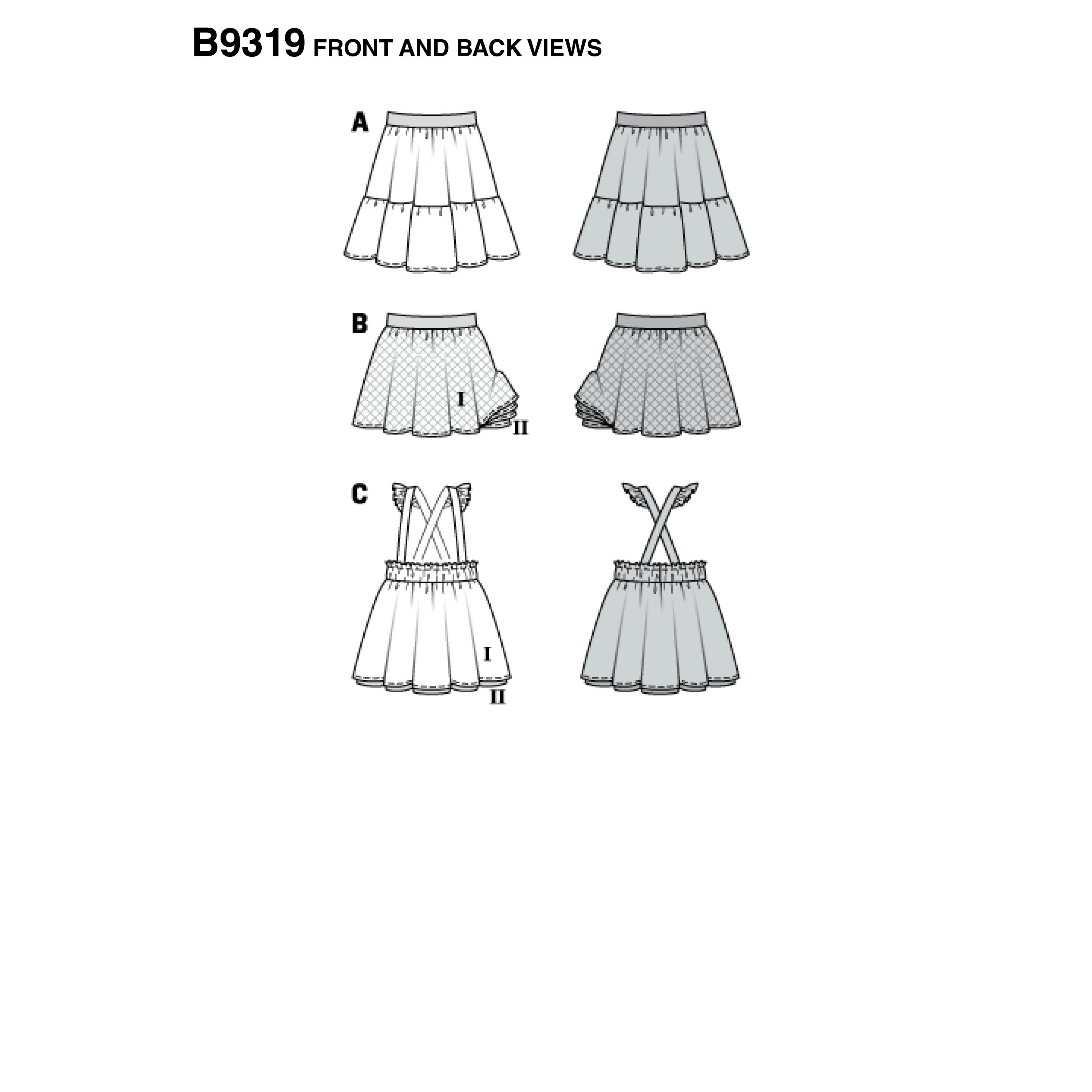 Burda Style Sewing Pattern Children's Pinafore Skirt 6 Burda Style Sewing Pattern Children's Pinafore Skirt