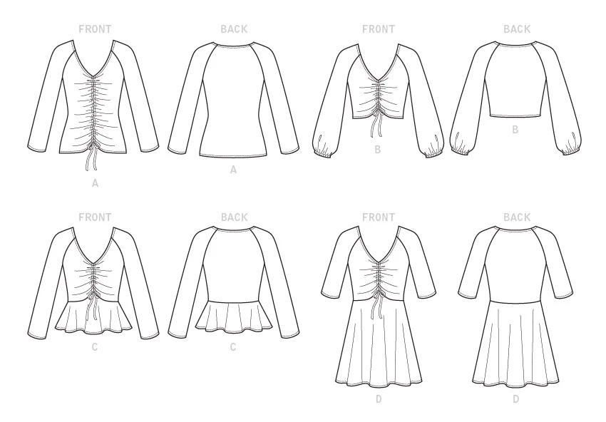 McCall's Sewing Pattern Misses' Tops and Dress (PDF) 8 McCall's Sewing Pattern Misses' Tops and Dress (PDF)