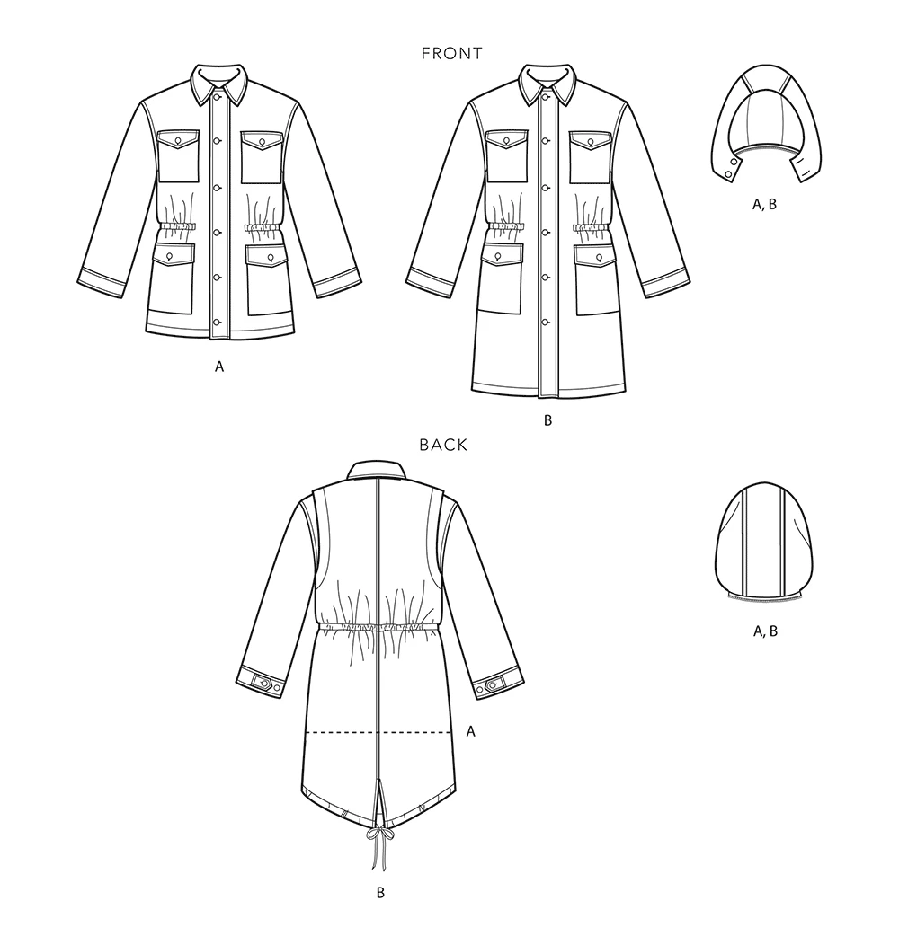 Simplicity Sewing Pattern Misses', Mens & Teens' Jacket & Hood By Mimi G Style (PDF) 21 Simplicity Sewing Pattern Misses', Mens & Teens' Jacket & Hood By Mimi G Style (PDF)