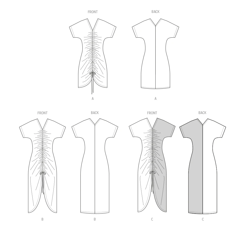 McCall's Sewing Pattern Misses' Caftan In Two Lengths (PDF) 7 McCall's Sewing Pattern Misses' Caftan In Two Lengths (PDF)