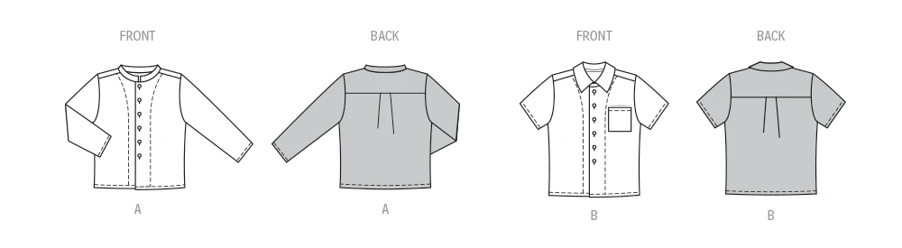 Burda Style Sewing Pattern 9209 Children's Shirt 9 Burda Style Sewing Pattern 9209 Children's Shirt