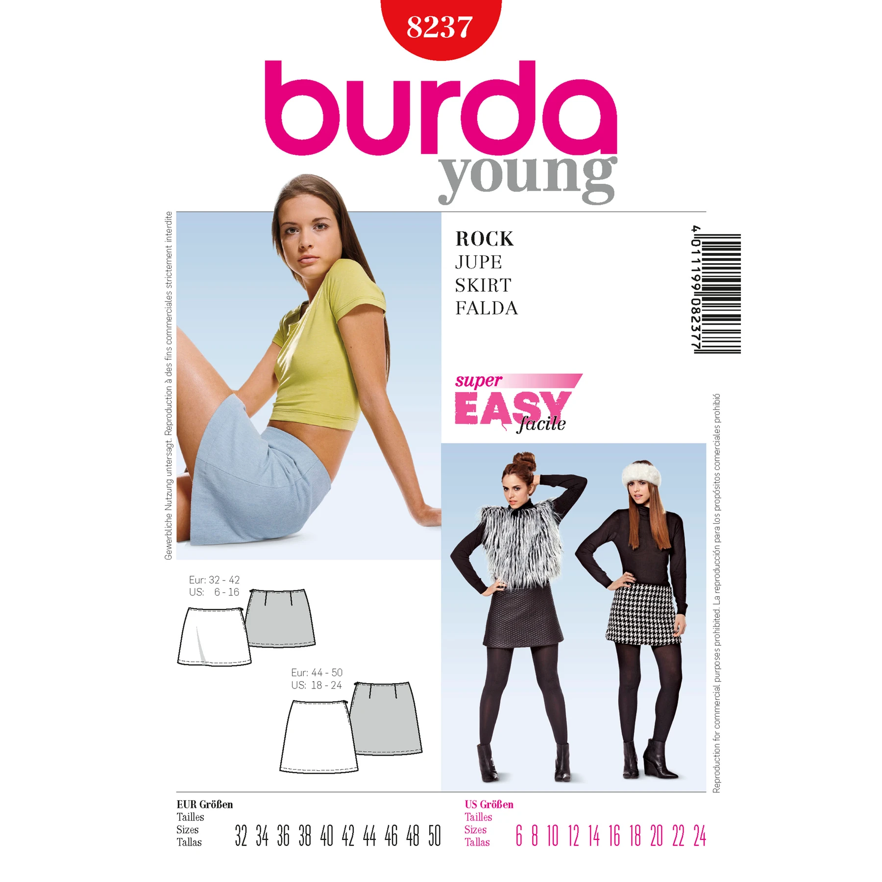 Burda Style Sewing Pattern Skirt 18 Burda Style Sewing Pattern Skirt