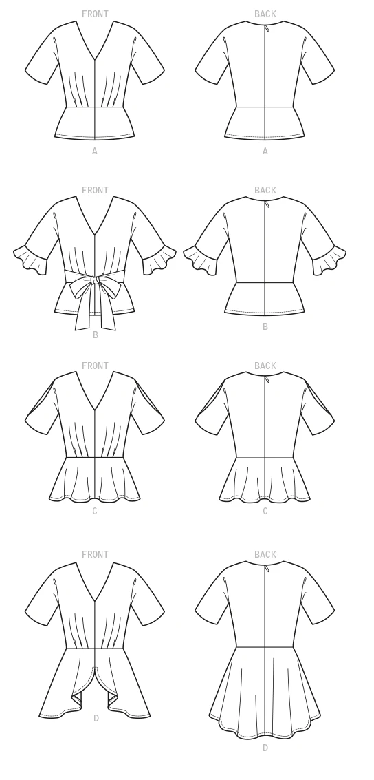 McCall's Sewing Pattern Misses' Tops (PDF) 448 McCall's Sewing Pattern Misses' Tops (PDF)