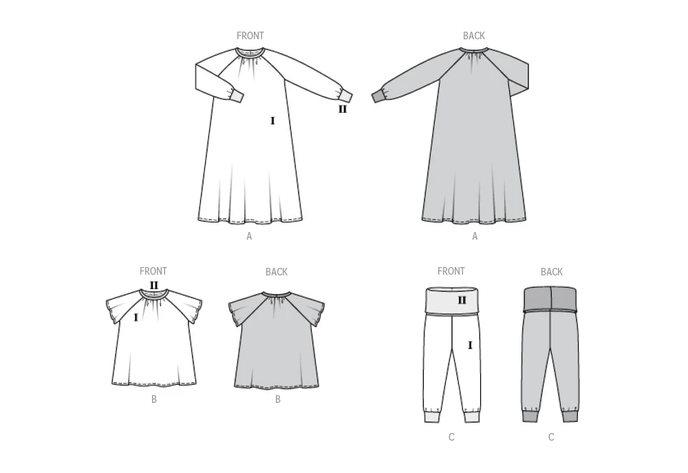 Burda Style Sewing Pattern 9218 Children's Sleepwear 13 Burda Style Sewing Pattern 9218 Children's Sleepwear