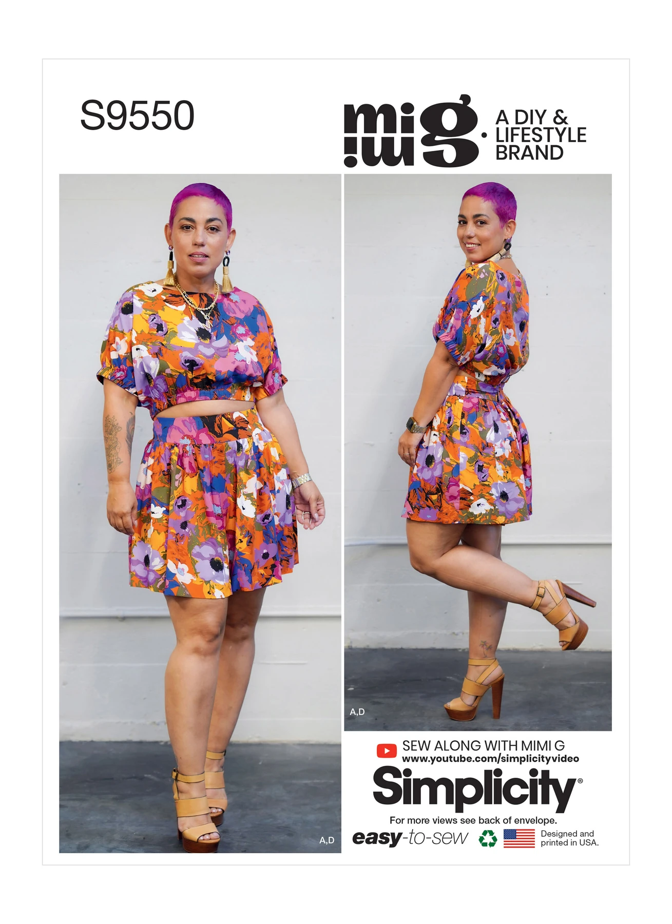 Simplicity Sewing Pattern Misses' Tops, Skirt and Shorts 1 Simplicity Sewing Pattern Misses' Tops, Skirt and Shorts
