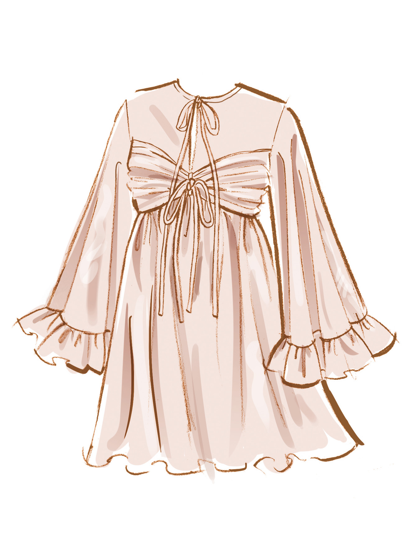 McCall's Sewing Pattern Misses' Babydoll Dress with Sleeve Variations (PDF) 4 McCall's Sewing Pattern Misses' Babydoll Dress with Sleeve Variations (PDF)