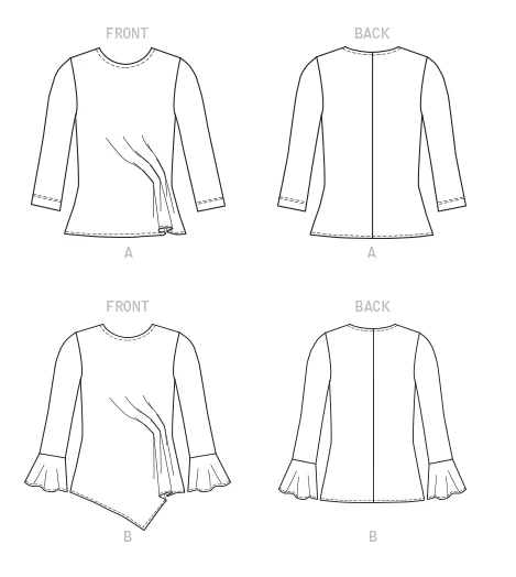 Butterick Sewing Pattern Misses' Top (PDF) 8 Butterick Sewing Pattern Misses' Top (PDF)