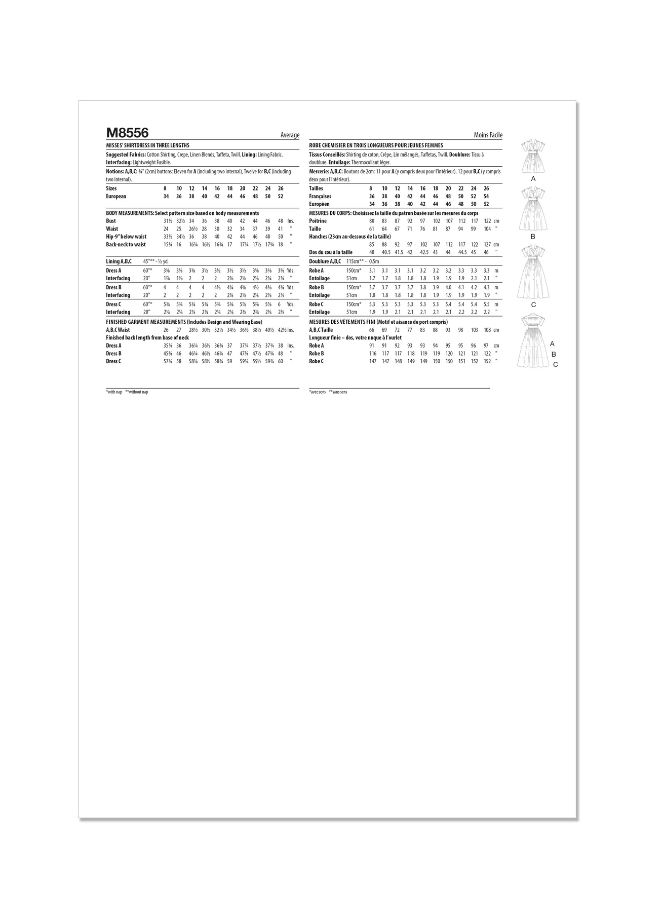 McCall's Sewing Pattern Misses' Shirtdress in Three Lengths (PDF) 7 McCall's Sewing Pattern Misses' Shirtdress in Three Lengths (PDF)