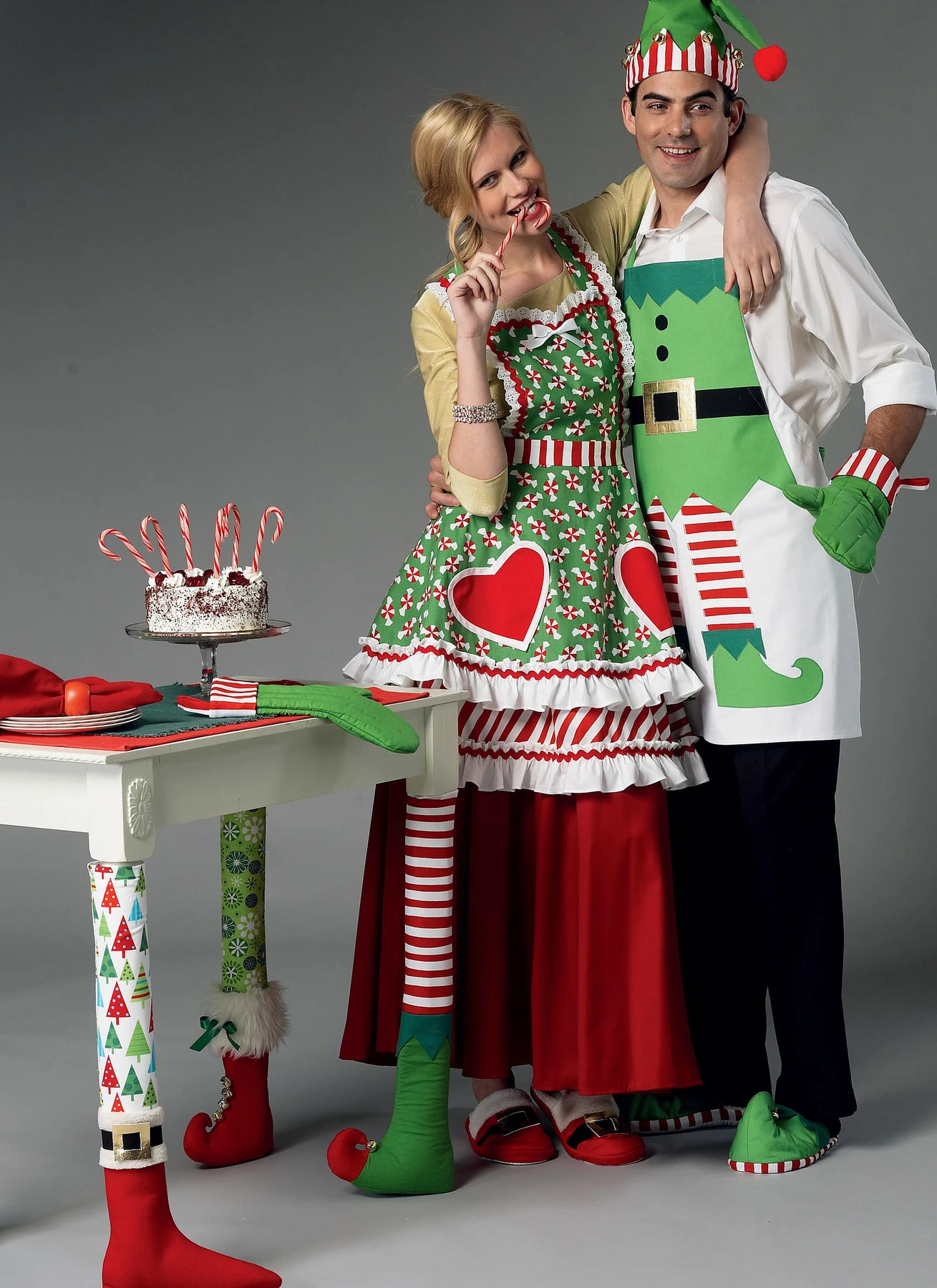 McCall's Sewing Pattern Holiday Aprons, Oven Mitts, Hat, Slippers, and Table Leg Decorations (PDF) 10 McCall's Sewing Pattern Holiday Aprons, Oven Mitts, Hat, Slippers, and Table Leg Decorations (PDF)