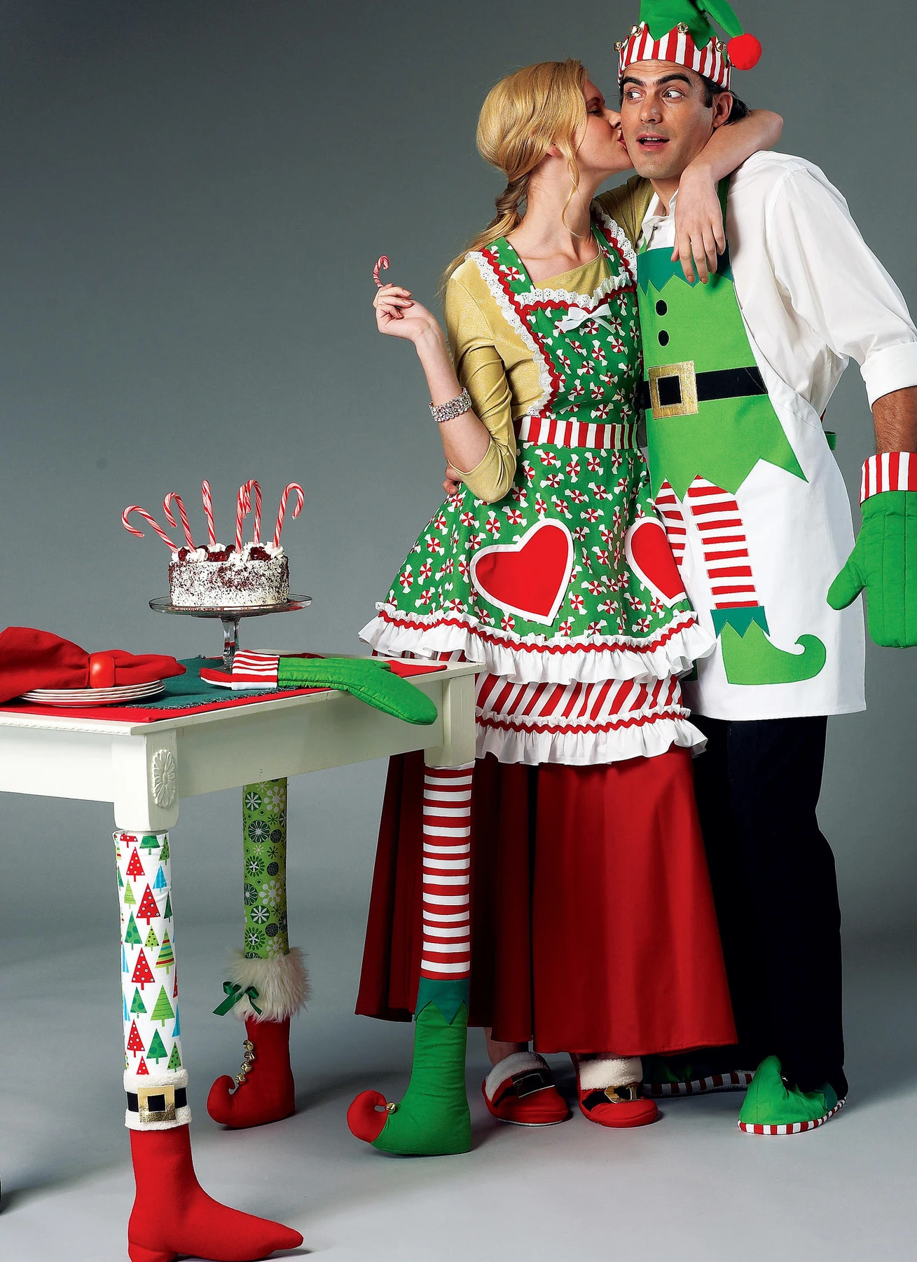 McCall's Sewing Pattern Holiday Aprons, Oven Mitts, Hat, Slippers, and Table Leg Decorations (PDF) 11 McCall's Sewing Pattern Holiday Aprons, Oven Mitts, Hat, Slippers, and Table Leg Decorations (PDF)