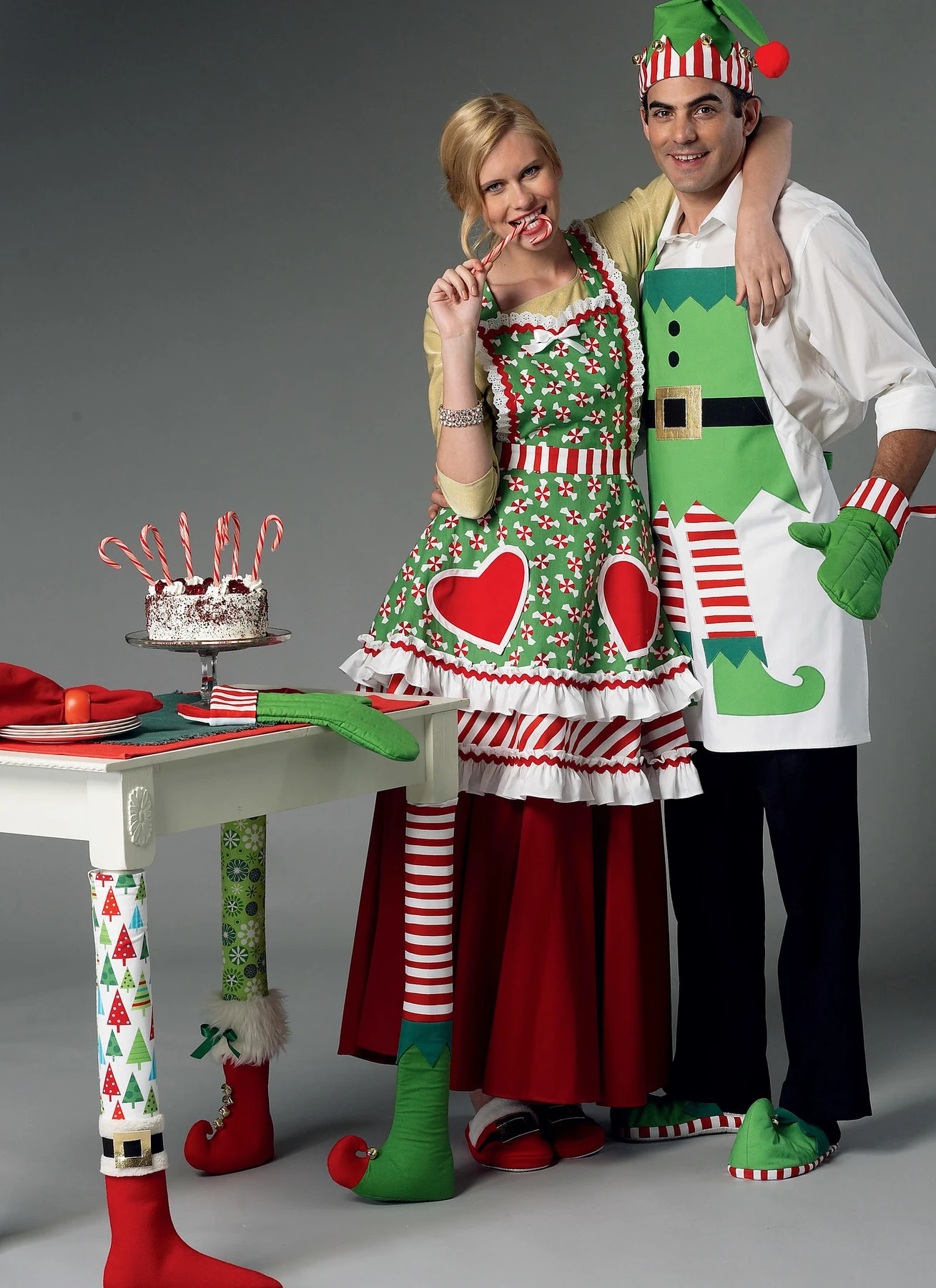 McCall's Sewing Pattern Holiday Aprons, Oven Mitts, Hat, Slippers, and Table Leg Decorations (PDF) 2 McCall's Sewing Pattern Holiday Aprons, Oven Mitts, Hat, Slippers, and Table Leg Decorations (PDF)
