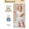 Butterick Sewing Pattern Babies' Rompers and Bow Tie (PDF)