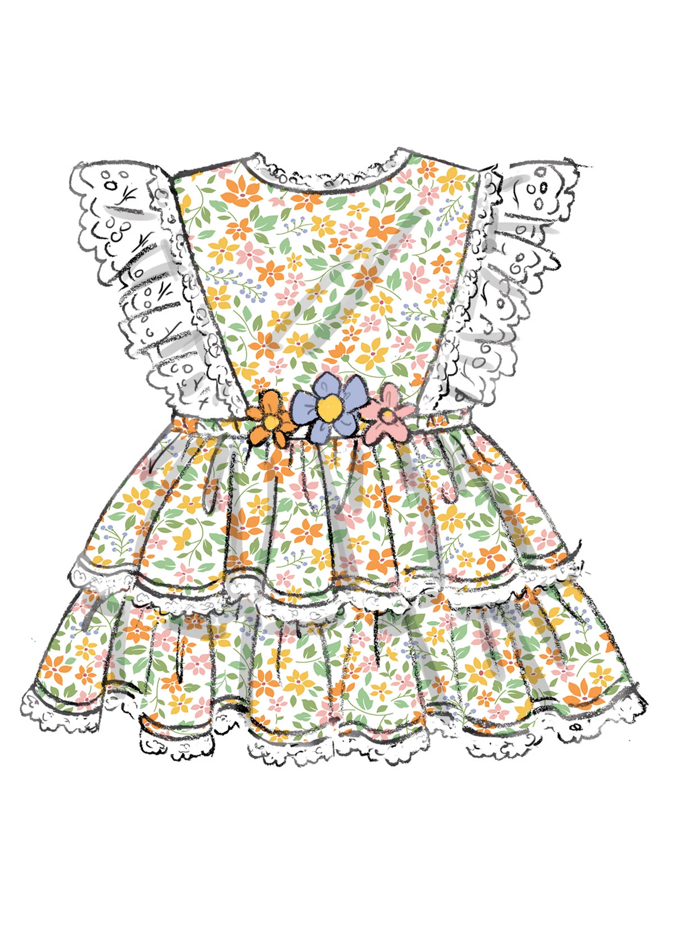 Butterick Sewing Pattern Babies' Rompers and Bow Tie (PDF) 3 Butterick Sewing Pattern Babies' Rompers and Bow Tie (PDF)