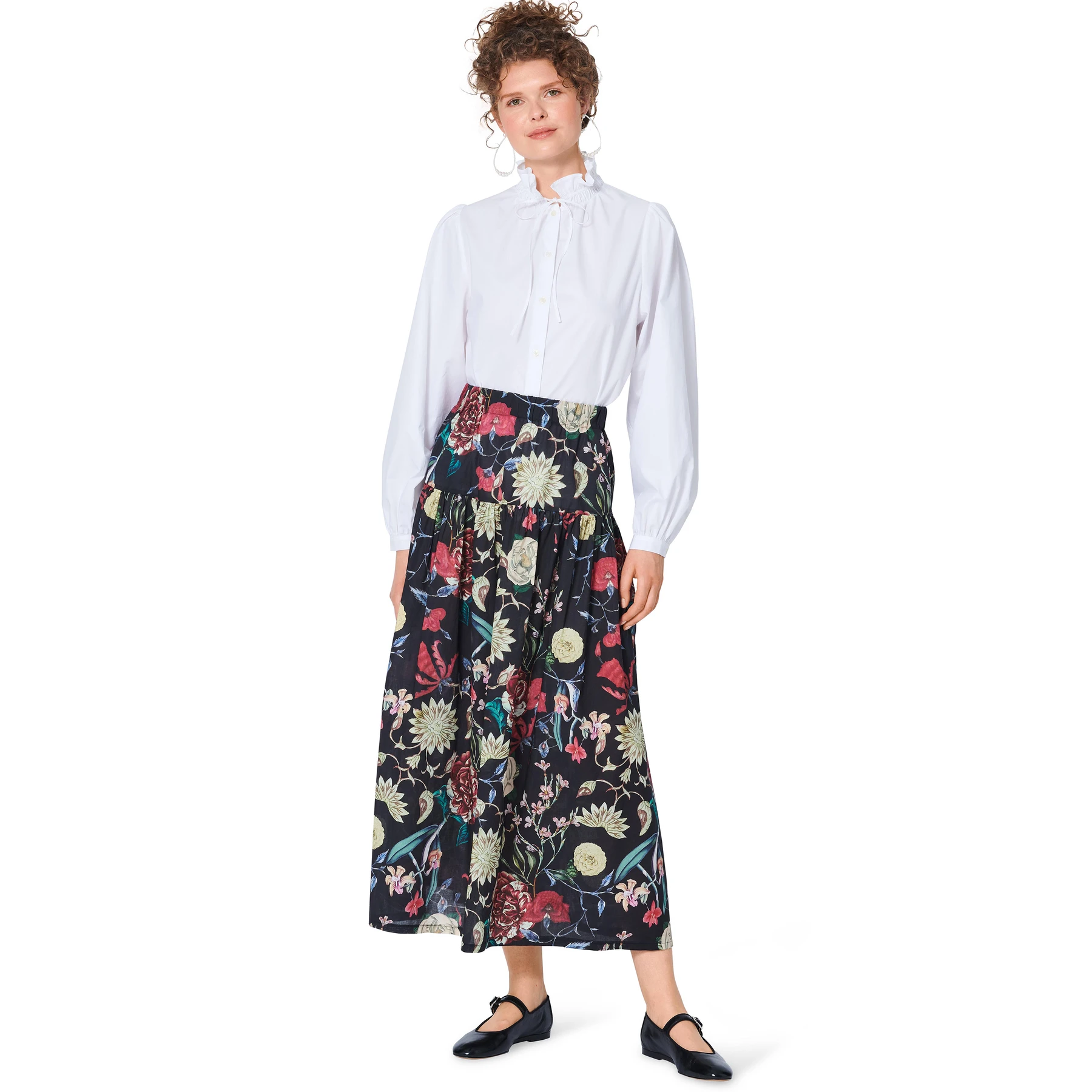 Burda Style Sewing Pattern 5978 Misses' Tiered Skirt with Elastic Waist