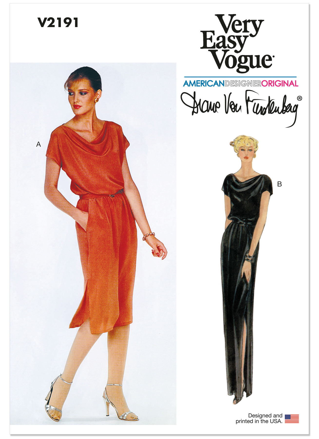 Vogue Patterns 1980s Misses' Vintage Cowl Neck Dress and Belt by Diane Von Furstenberg (PDF) 1 Vogue Patterns 1980s Misses' Vintage Cowl Neck Dress and Belt by Diane Von Furstenberg (PDF)