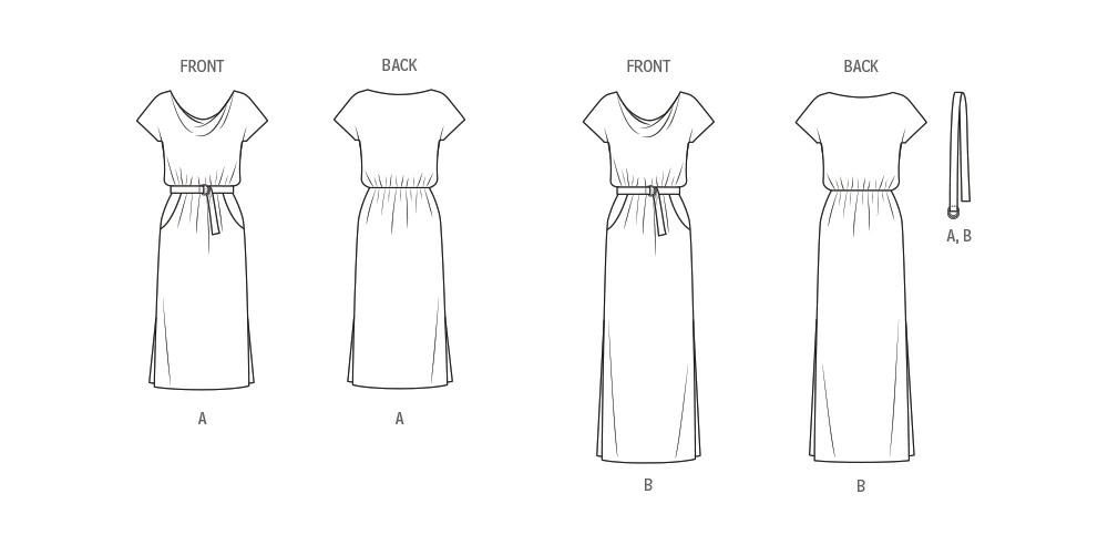 Vogue Patterns 1980s Misses' Vintage Cowl Neck Dress and Belt by Diane Von Furstenberg (PDF) 7 Vogue Patterns 1980s Misses' Vintage Cowl Neck Dress and Belt by Diane Von Furstenberg (PDF)