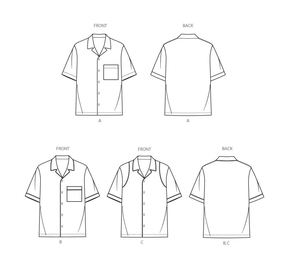 Simplicity Sewing Pattern Men's Shirts 9 Simplicity Sewing Pattern Men's Shirts