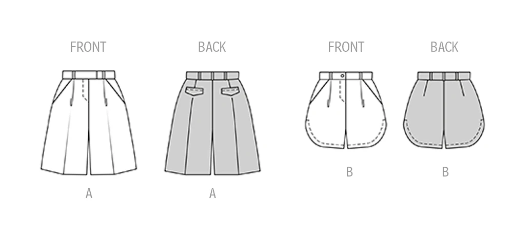 Burda Style Pattern 5672 Misses' Shorts 11 Burda Style Pattern 5672 Misses' Shorts