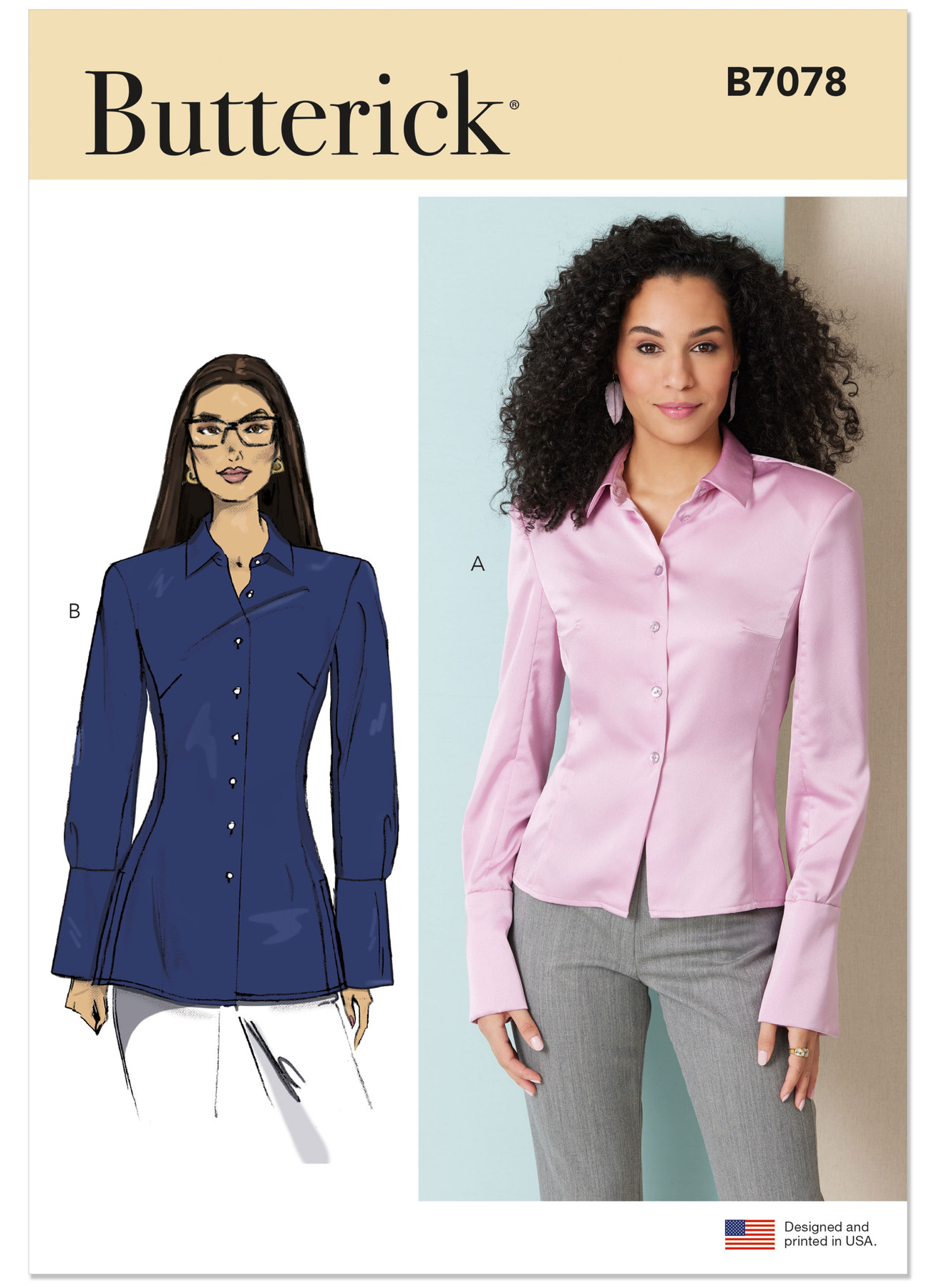 Butterick Sewing Pattern Misses' Shirt in Two Lengths 1 Butterick Sewing Pattern Misses' Shirt in Two Lengths