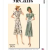 McCall's Sewing Pattern 1930s Misses' Vintage Dresses and Belt 22 McCall's Sewing Pattern 1930s Misses' Vintage Dresses and Belt