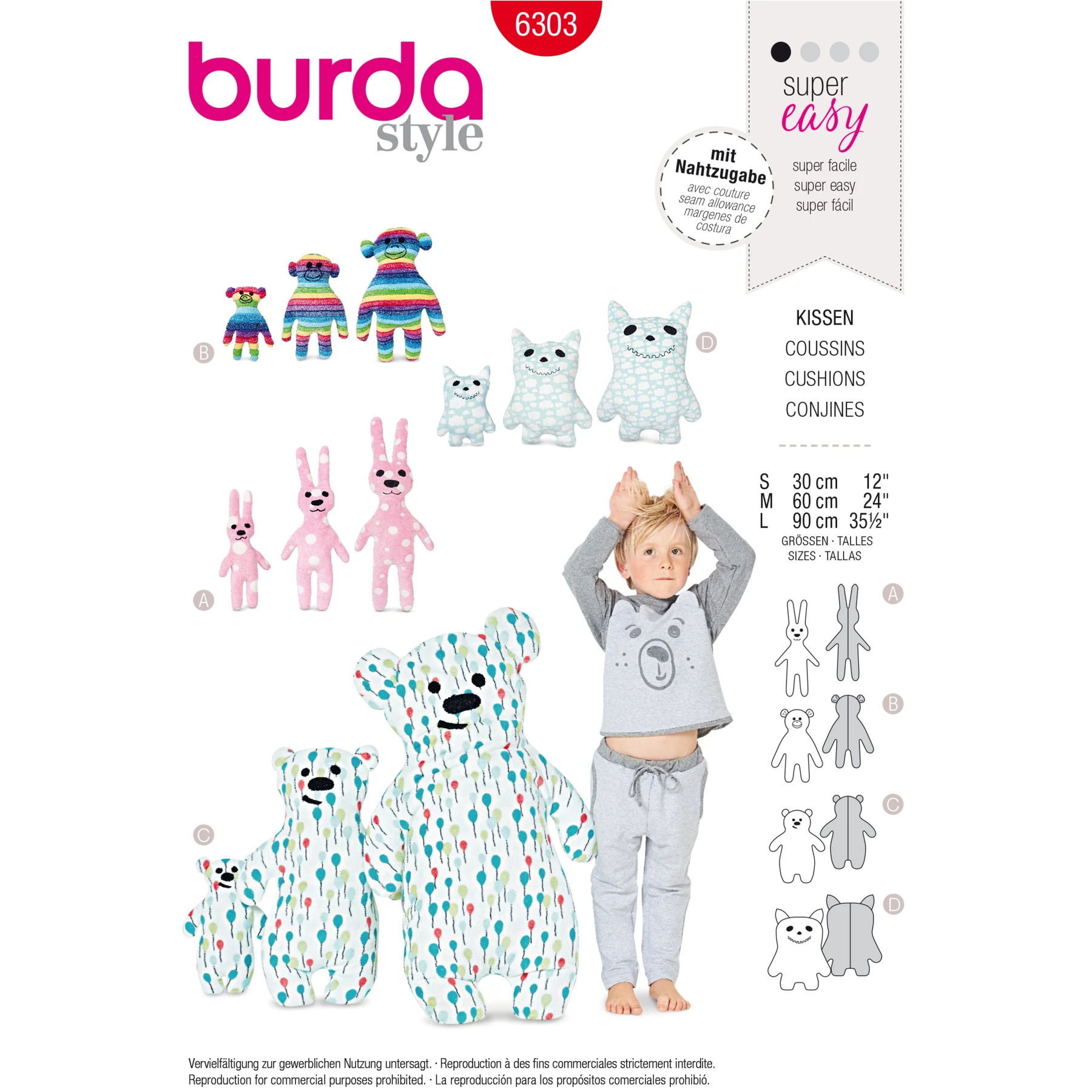 Burda Style Sewing Pattern Motif Pillows 14 Burda Style Sewing Pattern Motif Pillows