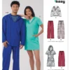 New Look Sewing Pattern Unisex Knit Hoodie and Pants and Misses' Knit Dress