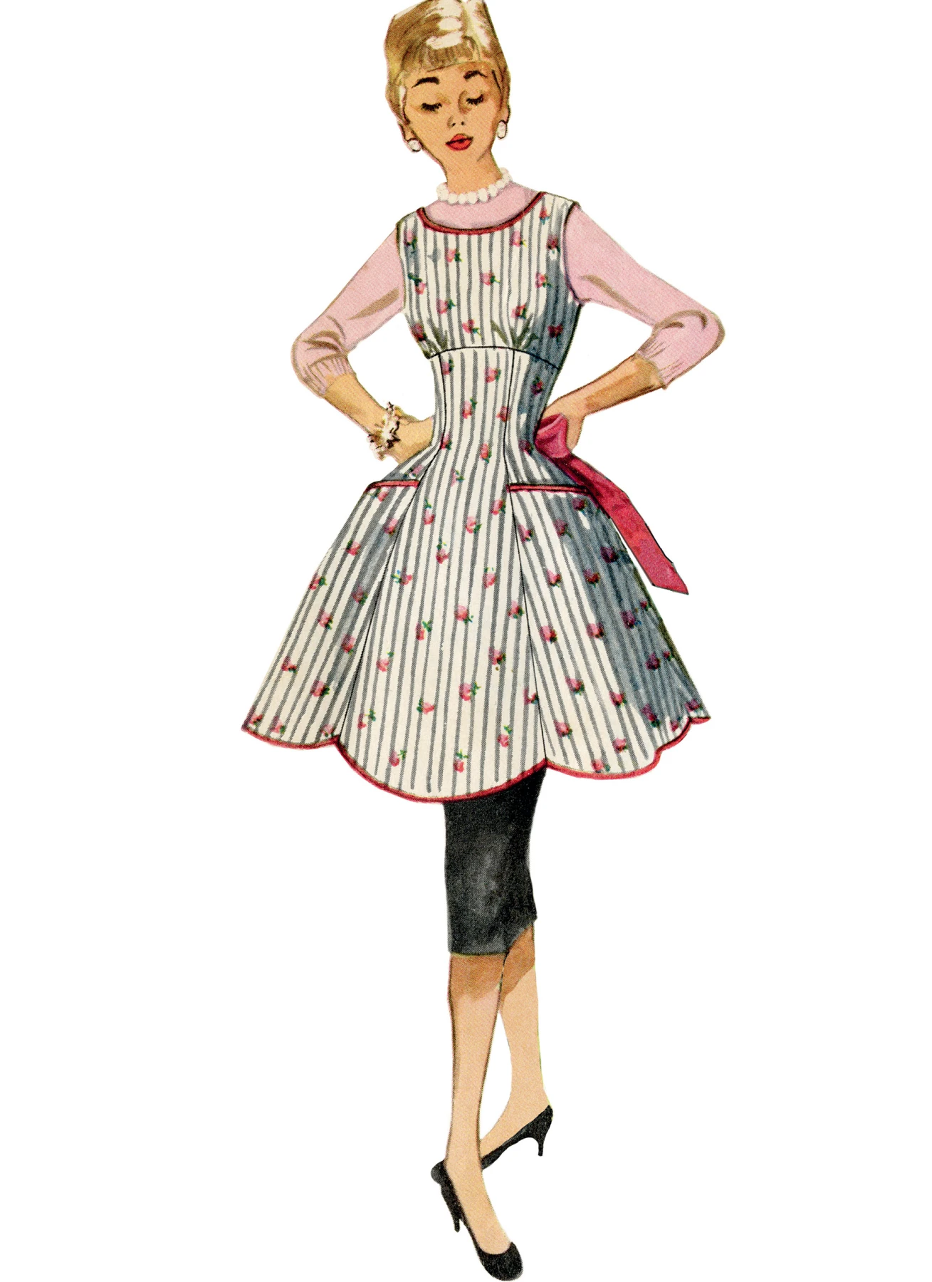 Simplicity Sewing Pattern 1950s Misses' Vintage Aprons 2 Simplicity Sewing Pattern 1950s Misses' Vintage Aprons