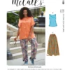 McCall's Sewing Pattern #CherylMcCalls - Women's Side Slit Shirt, Top, Skirt & Pants