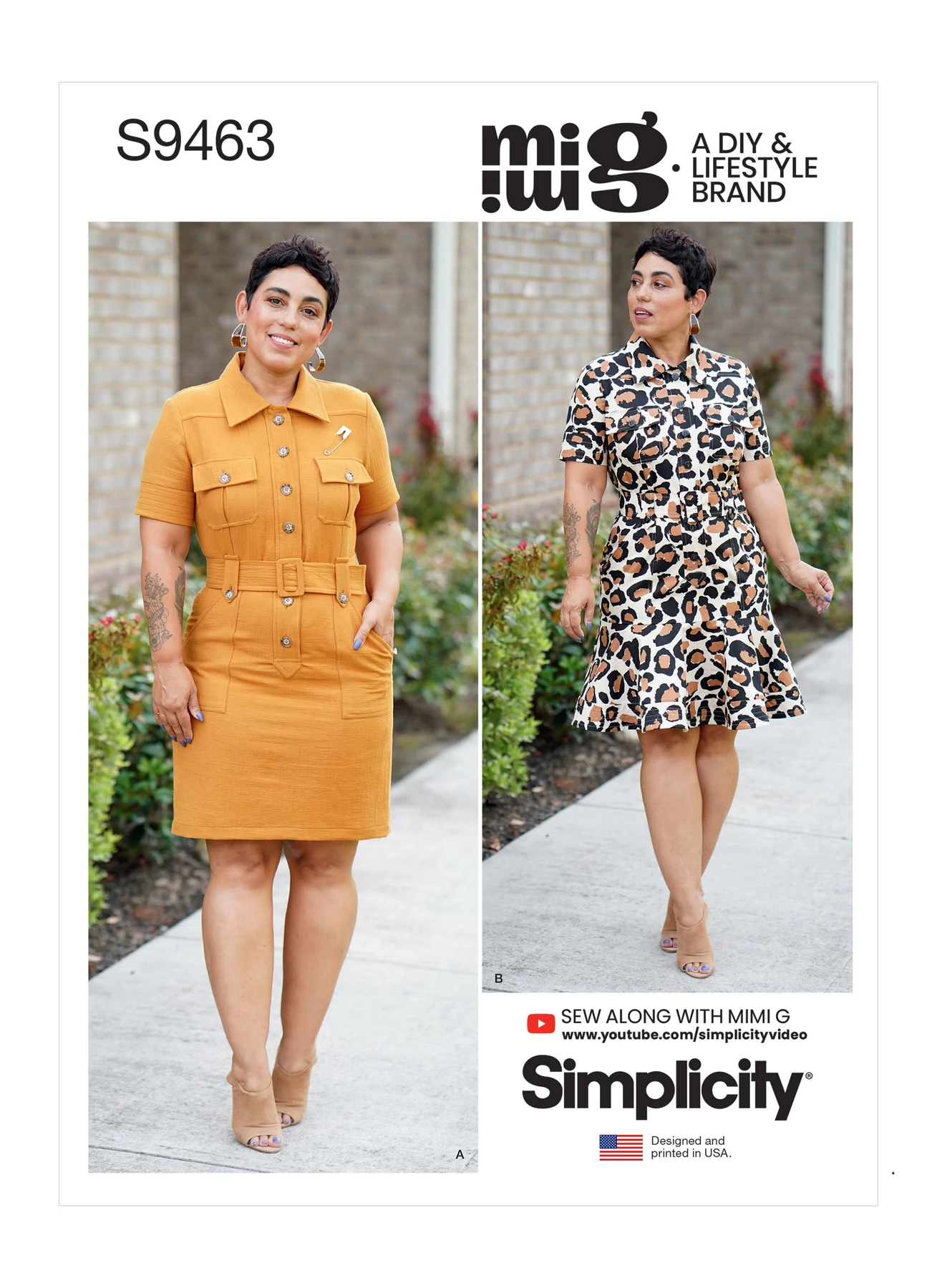 Simplicity Sewing Pattern Misses' Shirt Dress with Belt 1 Simplicity Sewing Pattern Misses' Shirt Dress with Belt