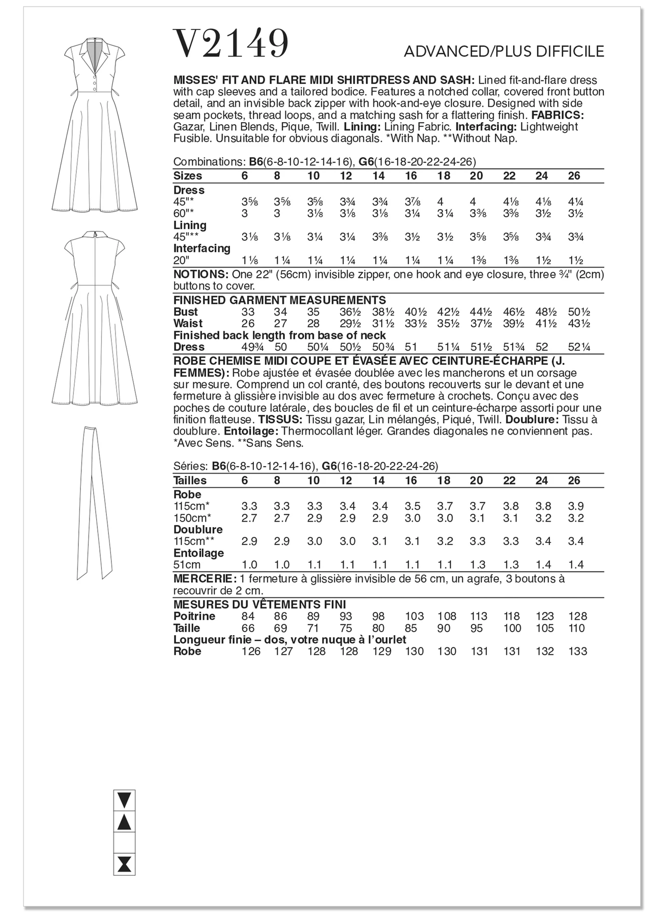 Vogue Patterns Misses' Fit and Flare Midi Shirtdress and Sash by Badgley Mischka (PDF) 4 Vogue Patterns Misses' Fit and Flare Midi Shirtdress and Sash by Badgley Mischka (PDF)