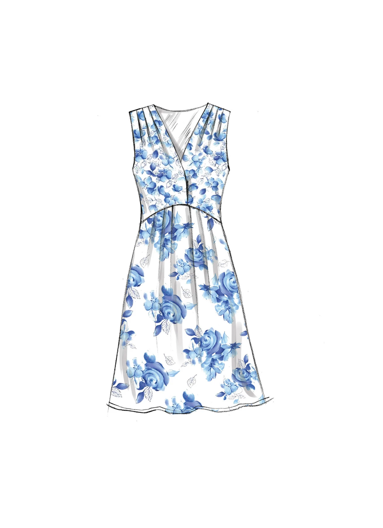 McCall's Sewing Pattern Misses' Surplice, Pleated Dresses with Optional Front-Tie (PDF) 4 McCall's Sewing Pattern Misses' Surplice, Pleated Dresses with Optional Front-Tie (PDF)