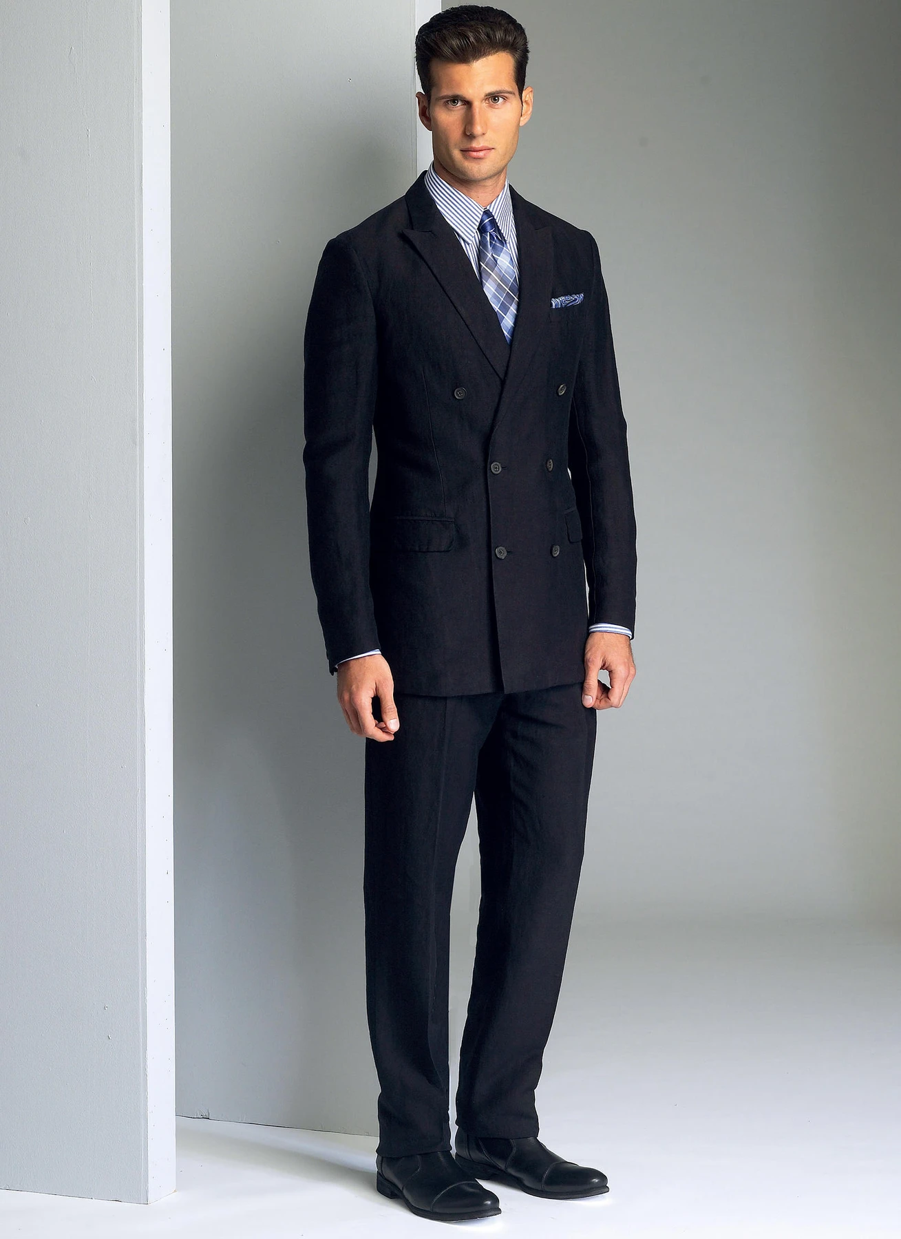 Vogue Patterns Men's Single or Double-Breasted Suit Jacket and Pants 3 Vogue Patterns Men's Single or Double-Breasted Suit Jacket and Pants