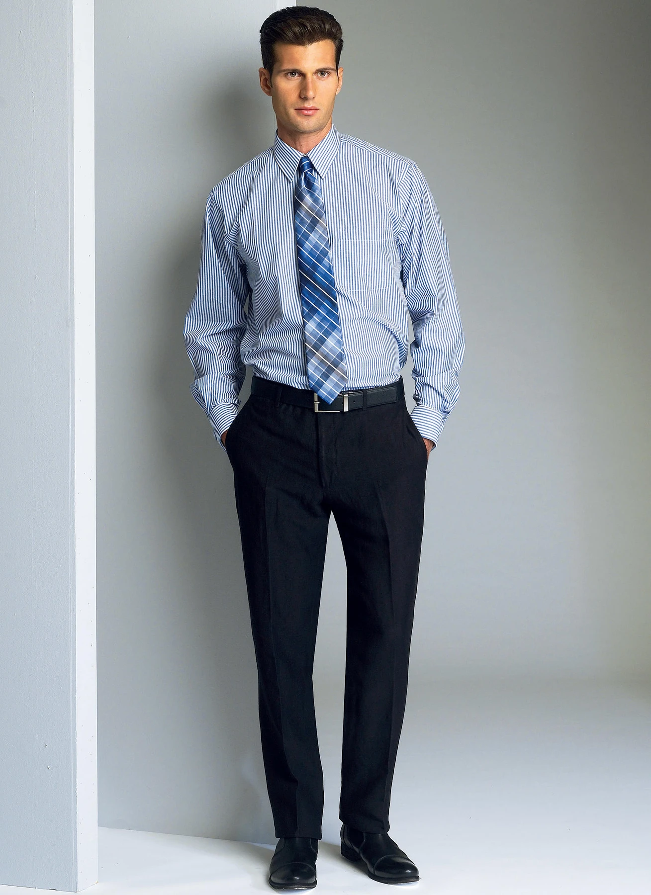 Vogue Patterns Men's Single or Double-Breasted Suit Jacket and Pants 4 Vogue Patterns Men's Single or Double-Breasted Suit Jacket and Pants
