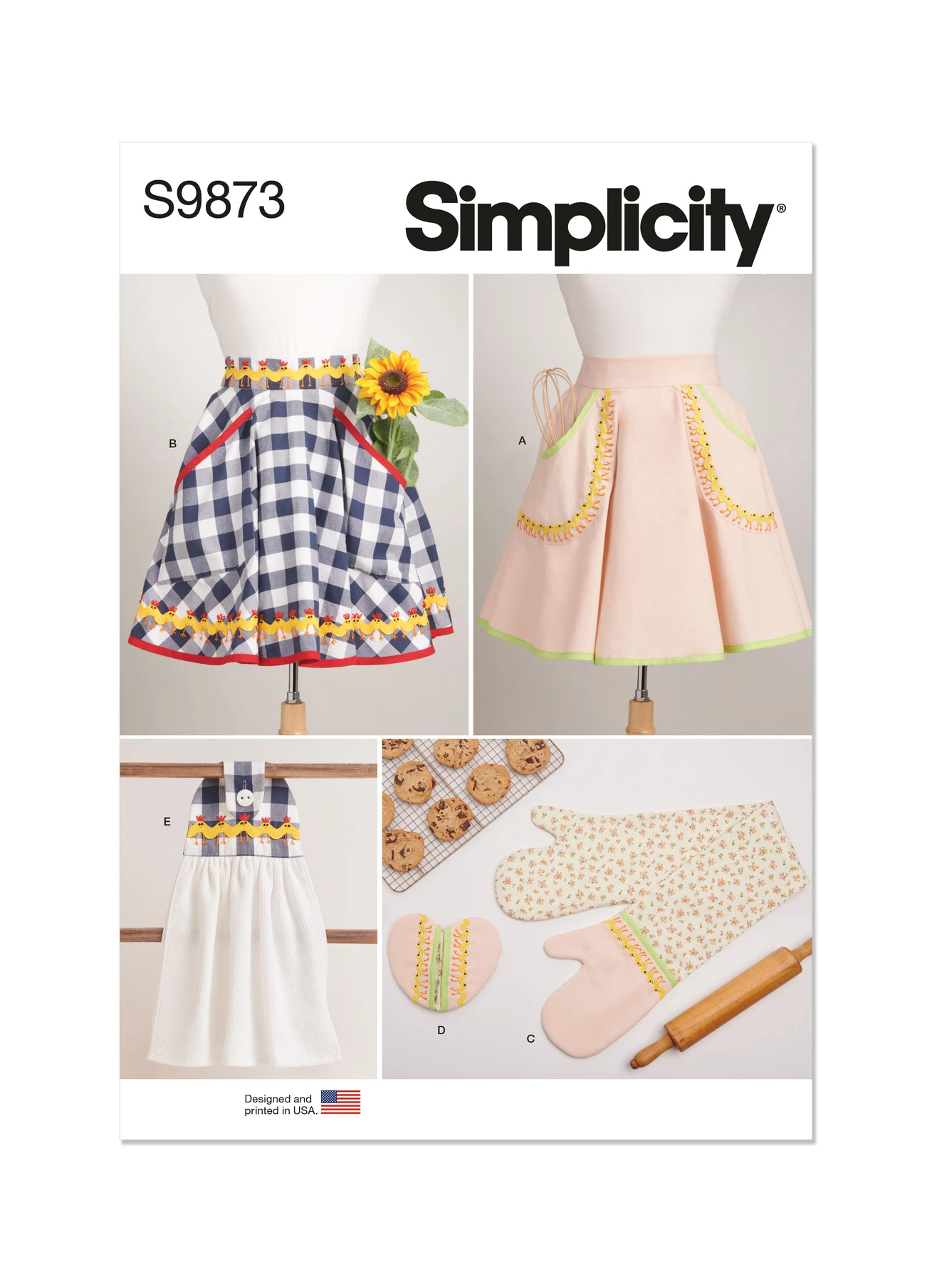 Simplicity Sewing Pattern Apron and Kitchen Accessories 1 Simplicity Sewing Pattern Apron and Kitchen Accessories