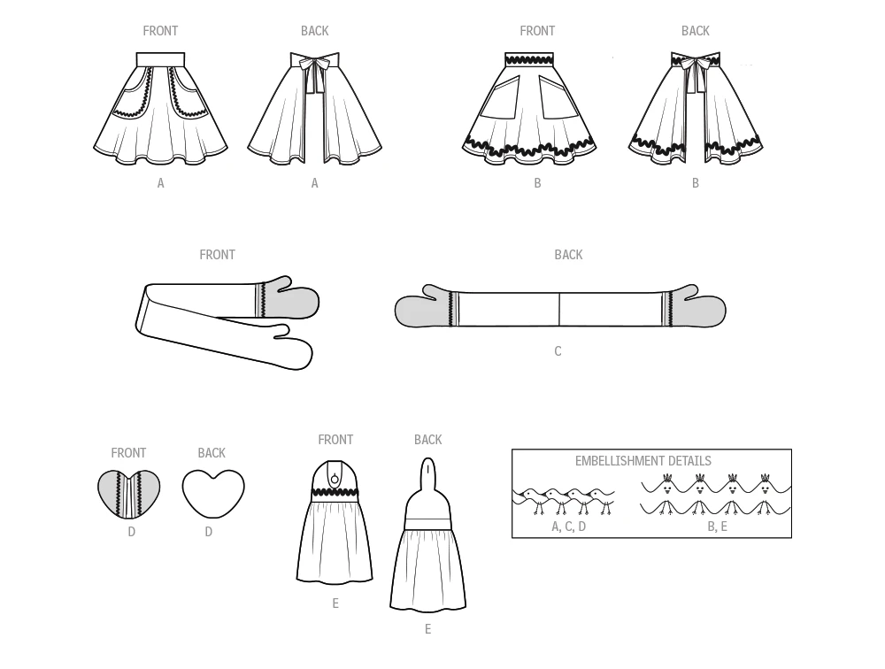 Simplicity Sewing Pattern Apron and Kitchen Accessories 7 Simplicity Sewing Pattern Apron and Kitchen Accessories