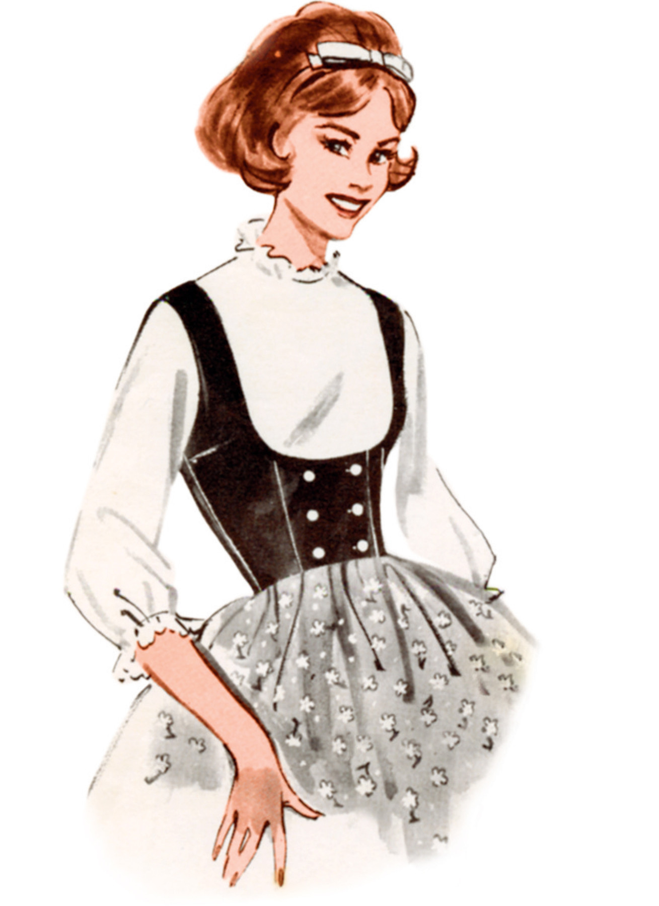 Butterick Sewing Pattern 1960s Misses' Vest in Four Styles 5 Butterick Sewing Pattern 1960s Misses' Vest in Four Styles