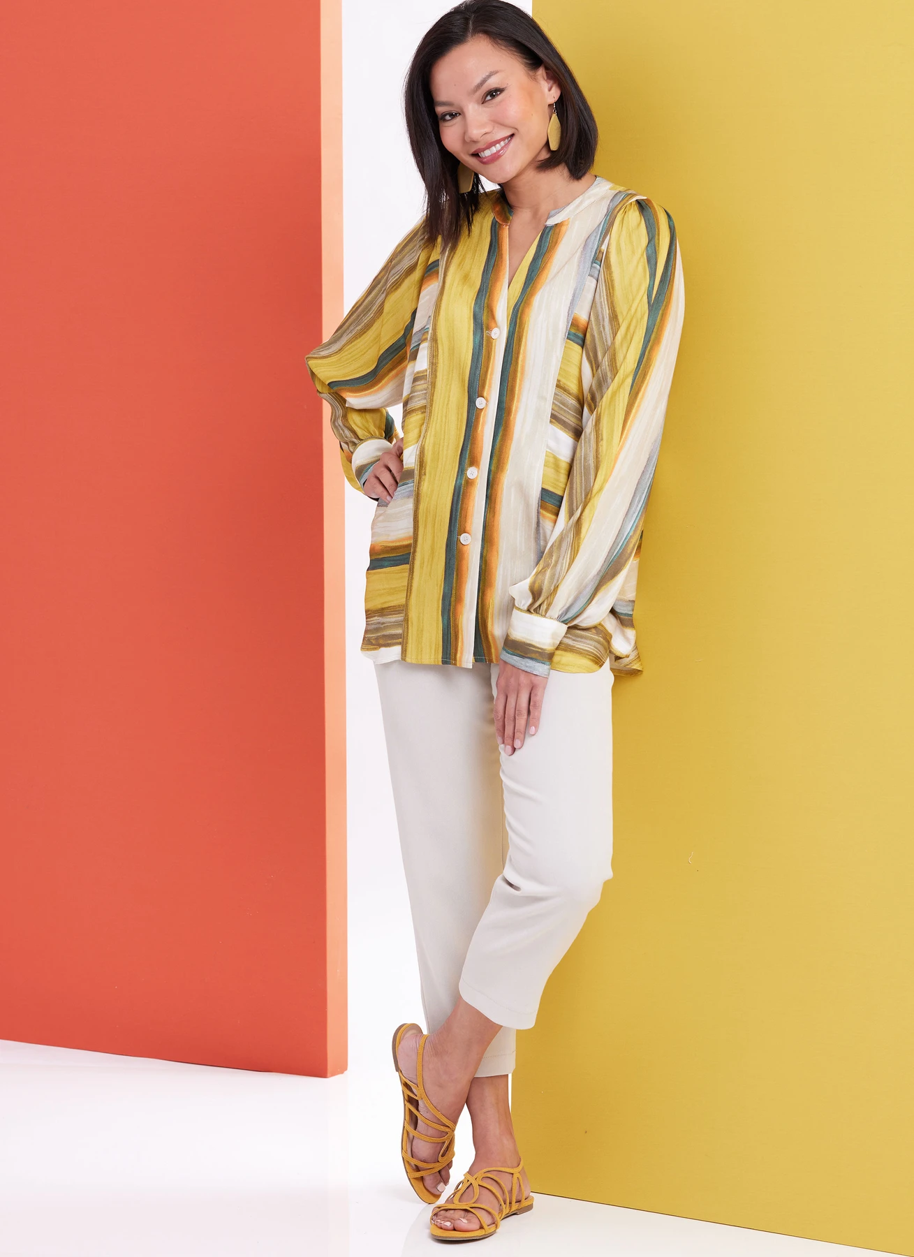 Butterick Sewing Pattern Misses' Top with Short or Long Sleeves 4 Butterick Sewing Pattern Misses' Top with Short or Long Sleeves
