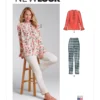 New Look Sewing Pattern Misses' Top and Pants 14 New Look Sewing Pattern Misses' Top and Pants