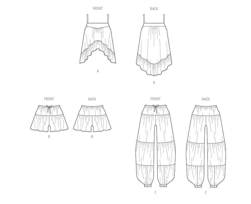 McCall's Sewing Pattern Misses' Top, Shorts and Pants (PDF) 8 McCall's Sewing Pattern Misses' Top, Shorts and Pants (PDF)