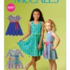 McCall's Sewing Pattern Children's/Girls' Circle Dresses (PDF)