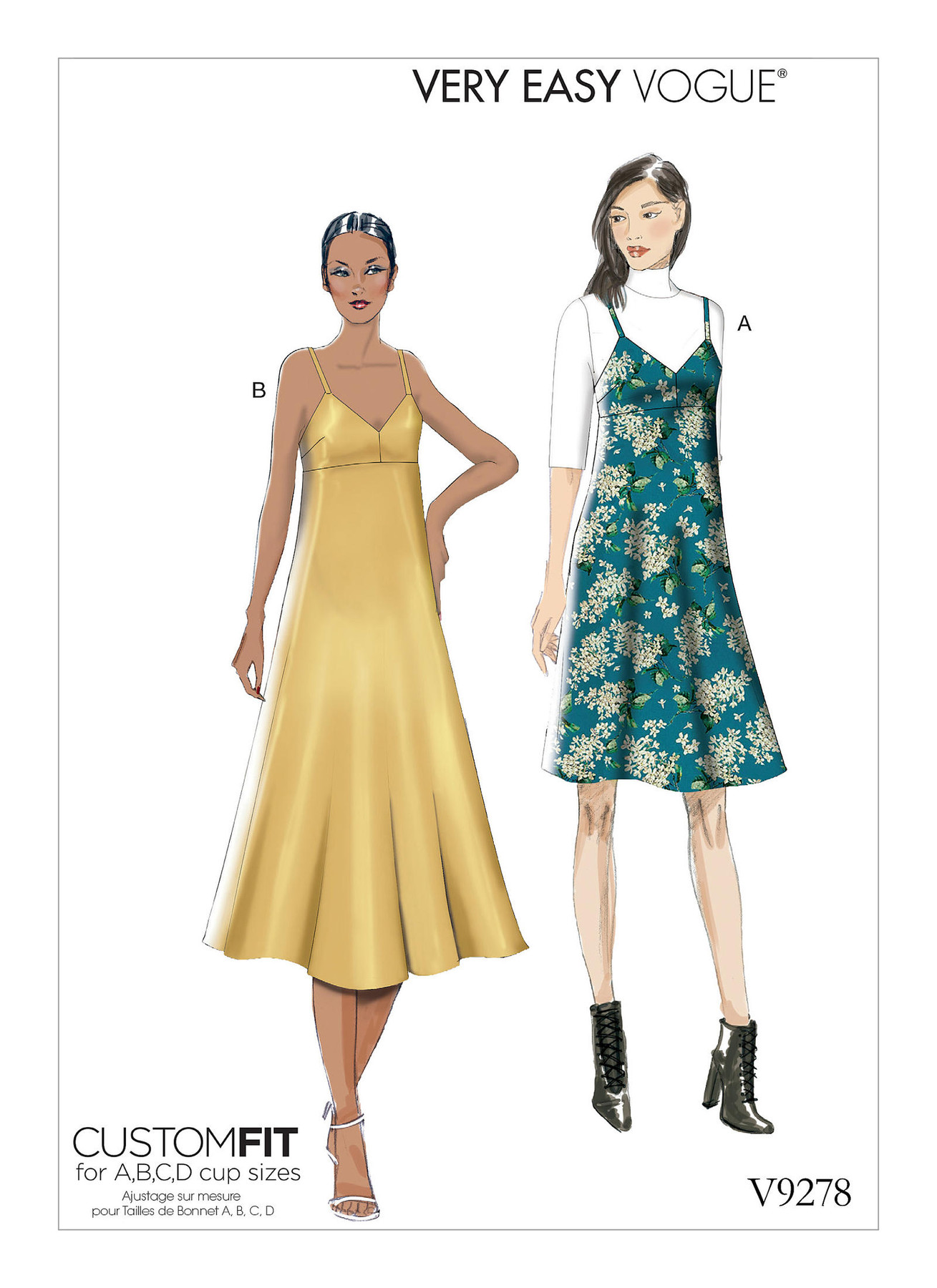 Vogue Patterns Misses' Slip-Style Dress with Back Zipper 1 Vogue Patterns Misses' Slip-Style Dress with Back Zipper