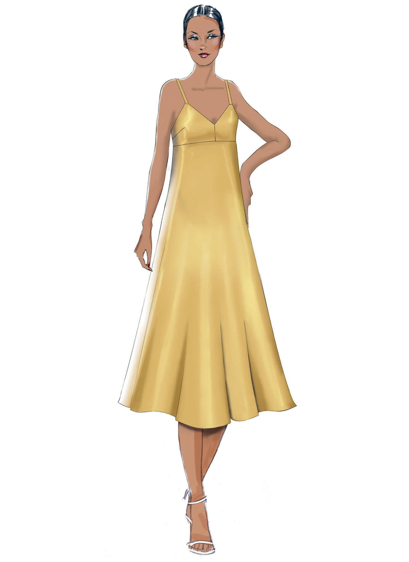 Vogue Patterns Misses' Slip-Style Dress with Back Zipper 4 Vogue Patterns Misses' Slip-Style Dress with Back Zipper