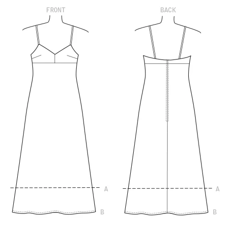 Vogue Patterns Misses' Slip-Style Dress with Back Zipper 7 Vogue Patterns Misses' Slip-Style Dress with Back Zipper
