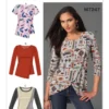 McCall's Sewing Pattern Misses' Tulip-Hem or Overlay T-Shirts 10 McCall's Sewing Pattern Misses' Tulip-Hem or Overlay T-Shirts