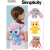 Simplicity Sewing Pattern Animal Mini Backpacks