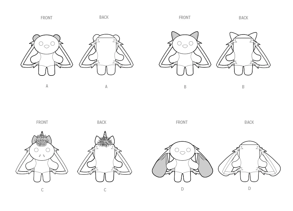 Simplicity Sewing Pattern Animal Mini Backpacks 7 Simplicity Sewing Pattern Animal Mini Backpacks