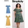 Simplicity Sewing Pattern Women's Dress with Sleeve and Length Variations (PDF) 16 Simplicity Sewing Pattern Women's Dress with Sleeve and Length Variations (PDF)
